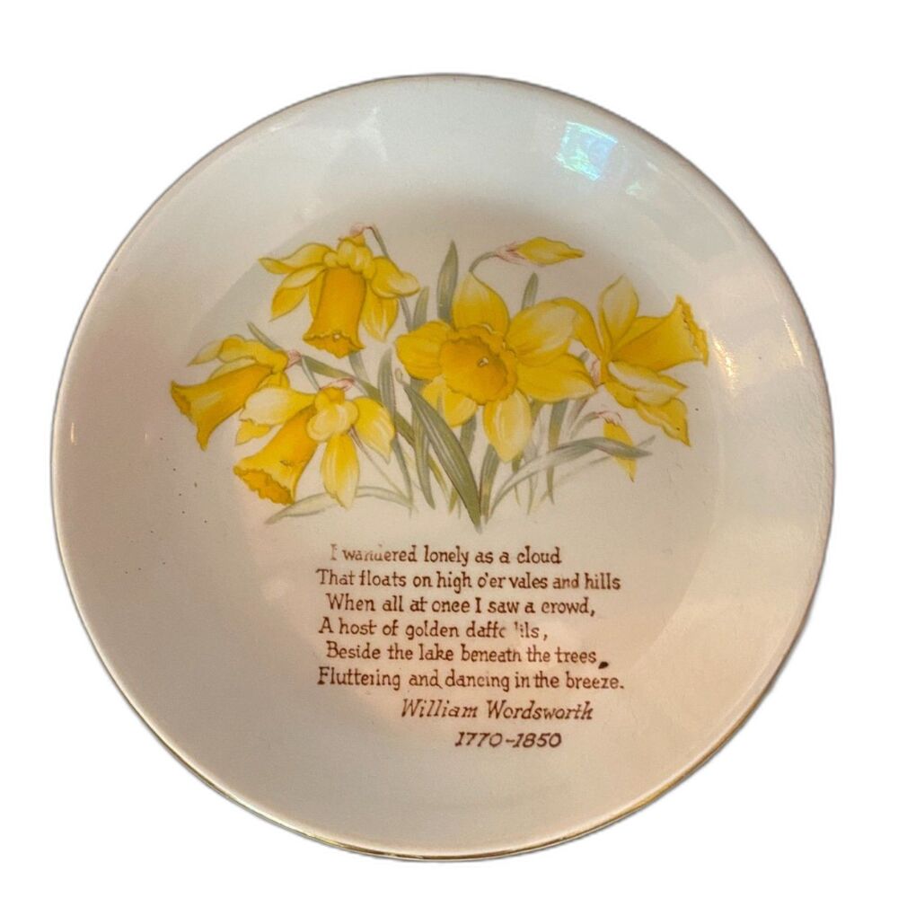 J.J. Weatherby & Sons Made in England 4.25 inch Dish Daffodil Royal Falcon Ware